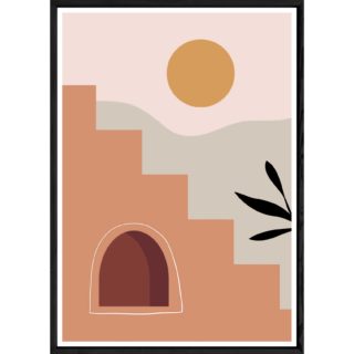 Tableau paysage avec cadre noir – Taille 32x42