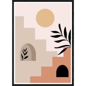 Tableau paysage avec cadre noir – Taille 23x32